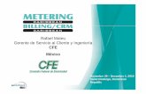 Rafael Mateu Gerente de Servicio al Cliente y Ingeniería ... · • 34 millones de medidores de energía eléctrica de los cuales el 20% son polifásicos. ... su medidor de autogestión.