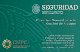 Dirección General para la Gestión de Riesgos · 2019-07-30 · Dirección General para la Gestión de Riesgos Curso: Identificación de Peligros y Medidas para la Reducción del