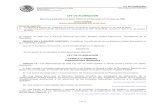 Ley de Planeación - legalzone.com.mx€¦ · Los órganos responsables del proceso de planeación; Fracción adicionada DOF 16-02-2018 V.- Las bases de participación y consulta