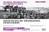 (1886-2016) GoYeScaS de GraNadoS. ceNTeNari · grAnADOS Lleida, 1867 - Canal de la Mànega, 1916 Goyescas. Intermezzo (1911) Instrumentació de Joan Lamote de Grignon 9’ THIERRY