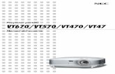 Proyector portátil VT670/VT570/VT470/VT47...Conexión de un reproductor DVD a la salida de componente ..... 20 Conexión de una videograbadora o reproductor de discos láser .....