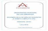 UNIVERSIDAD PERUANA DE LAS AMÉRICAS...Título Profesional Contador Público, de fecha 14/04/2008, en la Universidad Alas Peruana Grado de Bachiller en Ciencias Contables y Financieras,