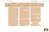 atio.mxatio.mx/Newsfiles/Privados-reportan-su-primer... · to exploratorio en el pozo Amoca 2, en la Sonda de Campeche, que también fue el primer pozo productor que un privado perforó