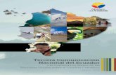 Tercera Comunicación Nacional del Ecuador · CC Control de Calidad CCPD Consejos Cantonales de Protección de Derechos CDB Convenio sobre la Diversidad Biológica CDP Comité Directivo