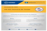 DN-322 Gerencia de Ventasean.ucr.ac.cr/sites/default/files/dn-0322_2.pdf · 2019-11-06 · Administración de Ventas PARTE 3: Evaluación y Control del Programa de Ventas Análisis