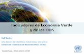 Indicadores de Economía Verde y de las ODS€¦ · Indicadores de Economía Verde y de las ODS Guatemala, 30 de enero 2018 . Definición de Economía Verde Definición corta: Una