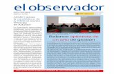 el observador - AEMET. Gobierno de España€¦ · La dirección de administración consiguió hacer frente a las obligaciones de pago internacional, aumentando su presupuesto en