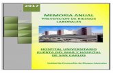 ANEXO MEMORIA 2017 - Hospital Universitario …hospitalpuertadelmar.com/wp-content/uploads/2019/02/...o Tríptico informativo sobre Protección Auditiva. 4 o Tríptico informativo