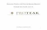 Resumen Público del Plan de Manejo Maestro Proteak Uno S.A ...proteak.com/files/watch/ManejoMaestroMexico_Teca_2018.pdf · de hectáreas en la región con buenos resultados. La madera