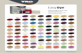 EasyDye - TRG the Onetrg-theone.com/wp-content/uploads/2015/09/EasyDye2015MR.pdfEasyDye Tintura que cambia el color del calzado de piel, piel sintética y lona. Dyes that changes the