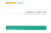 AbiesWeb · 2016-02-16 · Este manual está orientado a los usuarios bibliotecarios de los centros escolares que tengan implementada la solución AbiesWeb para la gestión de los