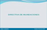 DIRECTIVA DE INUNDACIONES - Caminos Cantabria · El objetivo de la Directiva de Inundaciones (Directiva 2007/60/CE) es crear un marco común que permita evaluar y reducir en la Unión