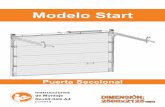 Modelo Start - Leroy Merlin · Tipo Puerta Puerta Seccional Nº de vueltas de la Muelle: N Tambor - Nº de vueltas cónicas libres: 3 Modelo PRIMOK7BL Tipo de Utilización Garaje