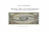 Notas de un Astrólogo - Juan Estadella · 2019-03-08 · 11 Notas sobre Astrología Horaria Una carta horaria es una carta levantada para el momento del nacimiento de una idea, una