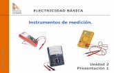 ELECTRICIDAD BÁSICA · ELECTRICIDAD BÁSICA 4 Los instrumentos de medición analógicos: Transforman una magnitud, normalmente la corriente eléctrica, en la desviación de una aguja