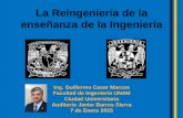 La Reingeniería de la enseñanza de la Ingeniería - UNAM · 2015-01-13 · Trabajo de la NMX-AA-164-SCFI-2013 Edificación Sustentable (en vigencia), de la NMX-C-I-J-489-ANCE-ONNCCE-NYCE-2014