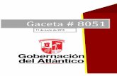 Gaceta # 8051 · el Departamento del Atlántico, el cual se encuentra constituido mediante el ... dispositivas de ayudas técnicas" por $46.800.000, 26110 "Gestoras en seguridad ...