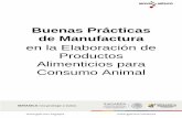 Buenas Prácticas de Manufactura...Buenas Prácticas de Manufactura en la Elaboración de Productos Alimenticios para Consumo Animal 1 / 65 DIRECTORIO LIC. JOSÉ EDUARDO CALZADA ROVIROSA.