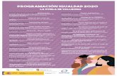 PROGRAMACIÓN IGUALDAD 2020Meses de febrero, marzo y abril charlas en los centros educativos sobre igualdad y prevención de la violencia de género. Con Centro 24 horas, Amalgama