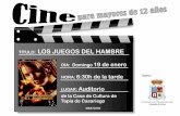TÍTULO: LOS JUEGOS DEL HAMBRE - Tapia de Casariego · 2014-01-14 · TÍTULO: LOS JUEGOS DEL HAMBRE DÍA: Domingo 19 de enero HORA: 6:30h de la tarde LUGAR: Auditorio de la Casa