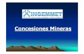 Concesiones Mineras - Ministerio de Energía y Minas1].pdfLas concesiones mineras se otorgan por sustancias metálicas y no metálicas, de 100 a 1,000 hectáreas en dominio terrestre