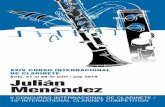 2019 Julián Menéndez - Mafermusica · 2019-07-18 · dades más atrevidas y exigentes. Además de las transcripciones para clarinete, merecen especialísima atención las que dedicó