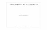 ARCHIVO MASÓNICO · 2010-10-29 · PRESENTACIÓN La revista Archivo Masónico, en su quinto número, presenta un artículo que recoge los pocos antecedentes existentes sobre la existencia