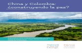 China y Colombia: ¿construyendo la paz? · 2019-09-16 · China y Colombia construyendo la paz 2 Las FARC pueden haber dejado sus armas, pero el final de la guerra más larga del
