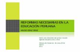 HUGO DÍAZ DÍAZ - Cámara de Comercio de Lima · 2011-04-07 · Presupuesto 2010 (millones) % Educación PBI 14,416 3.18% Costos por alumno S/. 2009 Inicial Primaria Secundaria Superior
