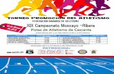 Torneo Promoción del Atletismo · 2018-03-16 · Torneo Promoción del Atletismo FEDERACION NAVARRA DE ATLETISMO Art. 1. El XIX Campeonato Moncayo- La Ribera es un circuito de pruebas