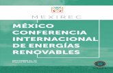 MÉXICO CONFERENCIA INTERNACIONAL DE ENERGÍAS … · 2019-06-16 · Energía Renovable que se celebrará en un país de América Latina. Sin embargo, las cuestiones debatidas no