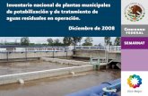 Inventario nacional de plantas municipales de …Inventario nacional de plantas municipales de potabilización y de tratamiento de aguas residuales en operación. Diciembre 2008 Comisión