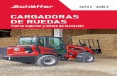 CARGADORAS DE RUEDAS - Agromaquinaria.es · 2019-03-27 · cargadoras de ruedas Schäffer. Beneficios: § Mayor eficiencia, menor consumo de combustible y menores costos operativos