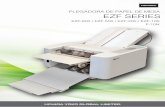 PLEGADORA DE PAPEL DE MESA EZF SERIESmananto.com.ar/wp-content/uploads/2017/06/EZF-series-and... · 2017-06-13 · Modelos de configuración manual Plegadora de papel para hojas de