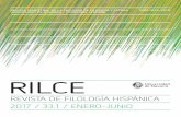 RILCE 33.1 2017dadun.unav.edu/bitstream/10171/43539/1/0.pdf · 2020-03-03 · Redacción y Administración Ediﬁ cio Bibliotecas Universidad de Navarra 31009 Pamplona (España) T