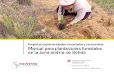 Manual para plantaciones forestales en la zona andina de Bolivia - …jcmendo.com/wp-content/uploads/2018/docs-publi-cursos... · 2019-03-21 · Créditos Manual para plantaciones