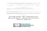 PROGRAMA DE GOBIERNO MUNICIPAL DE COMONFORT, GTO., … · Guanajuato, siendo estos el Plan Municipal de Desarrollo 2013-2038 y el Programa Municipal de Desarrollo Urbano y de Ordenamiento