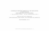 CONSEJO DEPARTAMENTAL DE BIOLOGÍA COMPARADA INFORME DE …biologia.fciencias.unam.mx/web/INFORME-CDBC-2011.pdf · Se revisaron las propuestas de materias optativas nuevas y de actualización:
