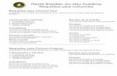 Reyes Brazilian Jiu-Jitsu Academy Requisitos para cinturonesreyesjiujitsu.com/Requisitos-cinturones.pdf · 2013-07-23 · Reyes Brazilian Jiu-Jitsu Academy Requisitos para cinturones