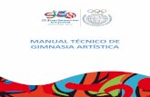 MANUAL TÉCNICO DE GIMNASIA ARTÍSTICA · 2018-03-29 · MANUAL TÉCNICO DE GIMNASIA ARTÍSTICA . 2 2 AUTORIDADES PALABRAS DE BIENVENIDA GENERALIDADES 1. ... Canotaje Remo PARQUE