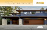 colección CANYON RIDGE · Las Puerta Favorita de las Américas Colección Canyon Ridge® Acero Moderno diseño tablón mostrado en un acabado Oscuro con recubrimiento Caoba y ventanas