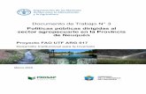 Documento de Trabajo N° 3...EPSA Estrategia Provincial para el Sector Agroalimentario ... profundidad la situación de las áreas de riego actuales y aquellas con significativo potencial,