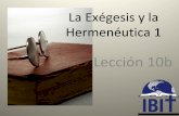 La Exégesis y la Hermenéutica 1 - ibitibi.orgibitibi.org/wp-content/uploads/2019/02/Exherm-1_10b-La-Crítica-Textual-Parte-2.pdfTexto crítico: Texto ecléctico de la biblia en el