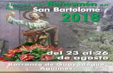 Beñesmén honor a San Bartolomé 2018 SAN BARTO… · Coyote y Correcaminos Avda. de Canarias, 27 - Carrizal (al lado de la Plaza de la Jurada) Tlf.: 928 78 46 18 DISPONEMOS DE TODO