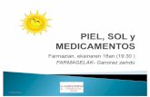 Diapositiva 1 - Gabilondo Farmazia · 2015-10-15 · Medicamentos fotosensibilizantes • Medidas a tener en cuenta: • Identificar los medicamentos que pueden producir esta reacción.