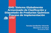 GHS: Sistema Globalmente Armonizado de Clasificación y … · 2012-04-30 · OBJETIVO DEL GHS •Homogeneizar el sistema de clasificación y etiquetado de los productos químicos