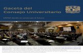 Gaceta del Consejo Universitario · 2016-05-02 · participante; el Conservatorio de las Rosas y el Centro Mexicano para la Música y las artes sonoras como entidades asesoras, con