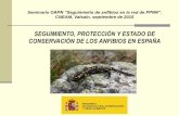 Conservación de la flora en España · 2018-01-12 · Índice 1. Introducción Seguimiento y conservación Objetivo 2. Seguimiento de anfibios en España Marco normativo Coordinación