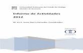 Informe de Actividades de la División de Docenciasgc.uaeh.edu.mx/transparencia/images/pdf/informe2013... · 2013-04-05 · Universidad Autónoma del Estado de Hidalgo División de