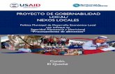 PROYECTO DE GOBERNABILIDAD - Nexos Locales · 2017-04-24 · i NEXOS LOCALES Cunén, El Quiché Plan de Desarrollo Económico Local con enfoque en Seguridad Alimentaria y Nutricional